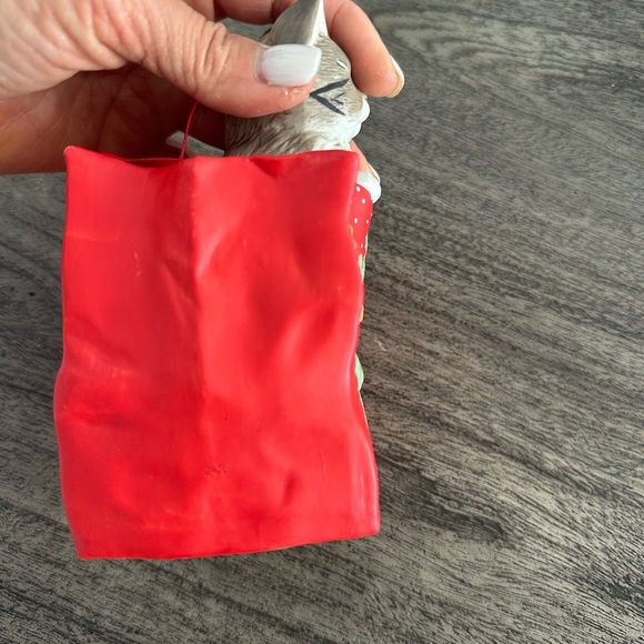 Red Cat Figurine in Festive Bag - Picture 6 of 8